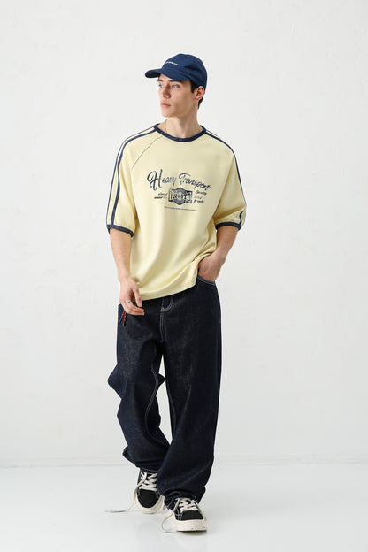 T-SHIRT WASHED REGLAN KOL