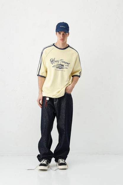 T-SHIRT WASHED REGLAN KOL