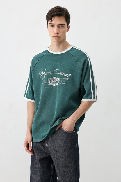 T-SHIRT WASHED REGLAN KOL