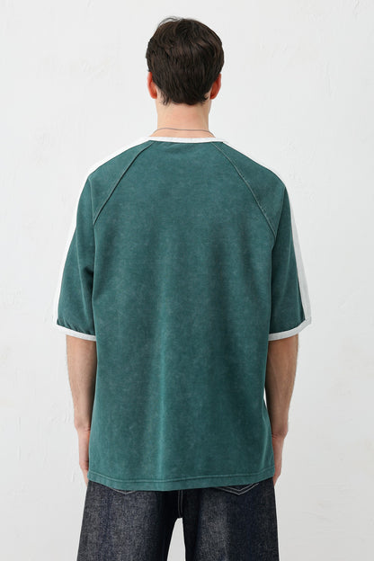 T-SHIRT WASHED REGLAN KOL
