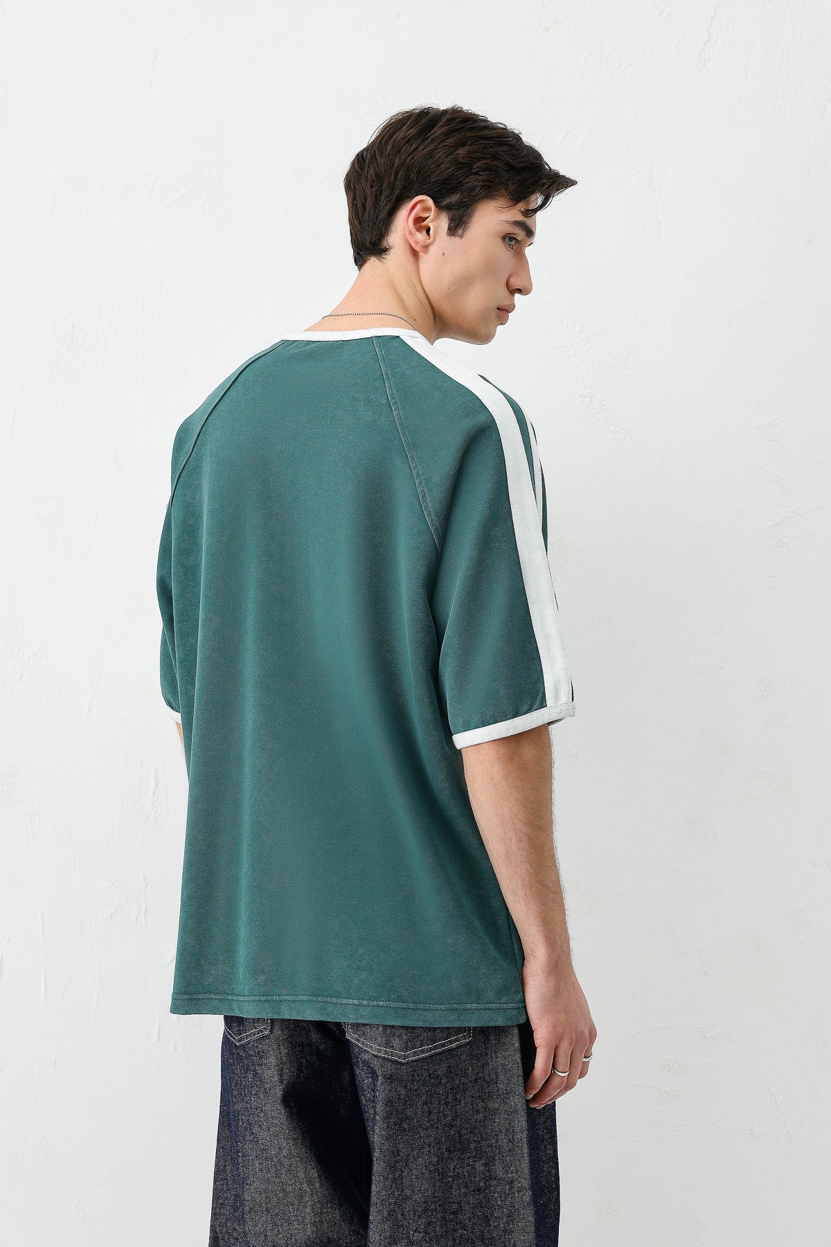 T-SHIRT WASHED REGLAN KOL