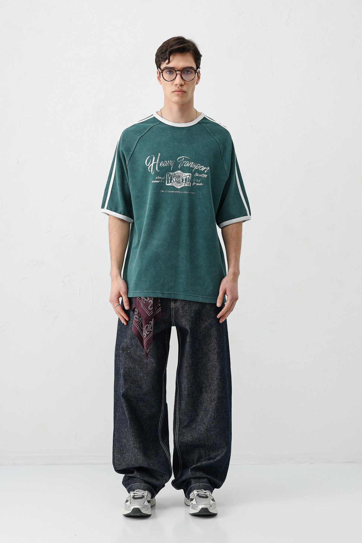 T-SHIRT WASHED REGLAN KOL