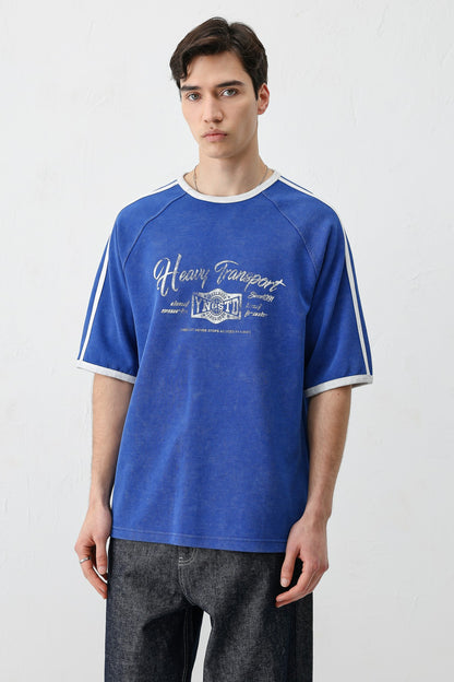 T-SHIRT WASHED REGLAN KOL