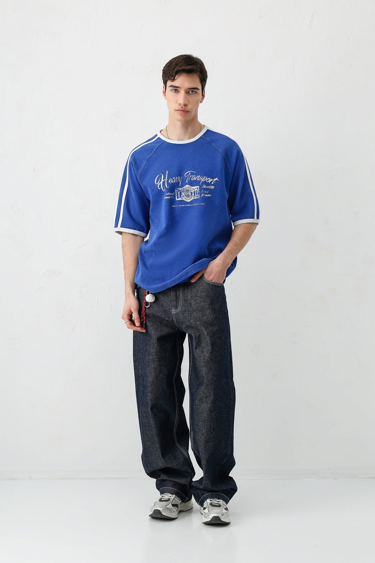 T-SHIRT WASHED REGLAN KOL