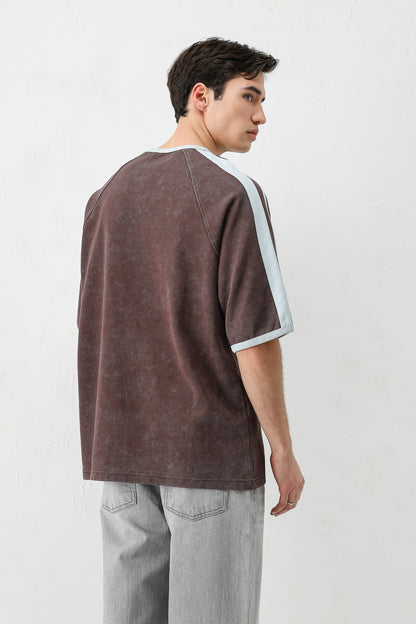 T-SHIRT WASHED REGLAN KOL