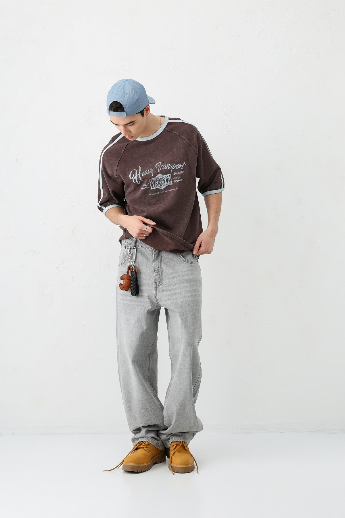 T-SHIRT WASHED REGLAN KOL