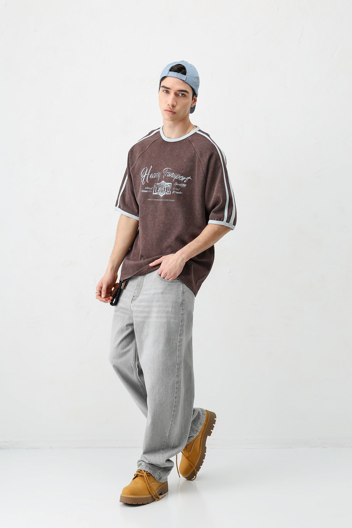 T-SHIRT WASHED REGLAN KOL