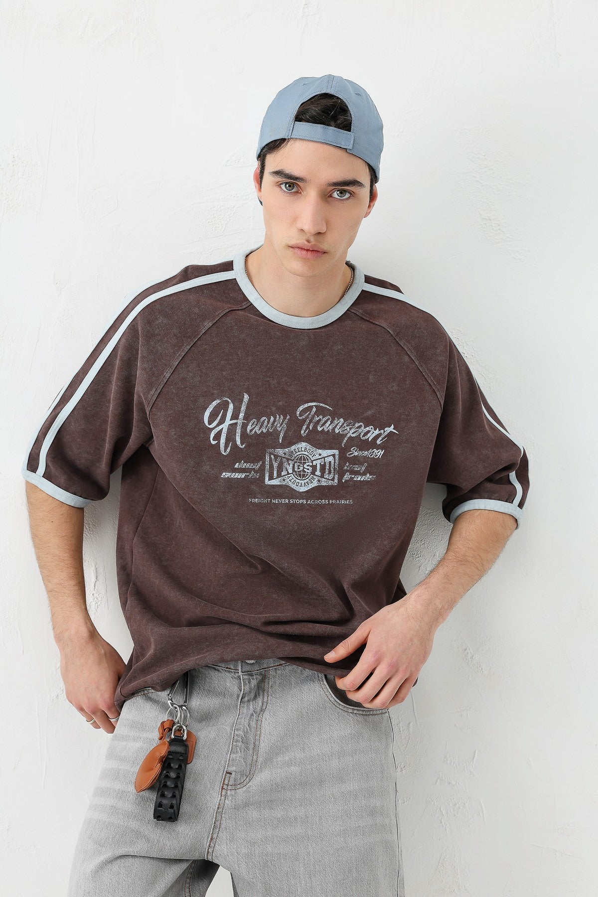 T-SHIRT WASHED REGLAN KOL