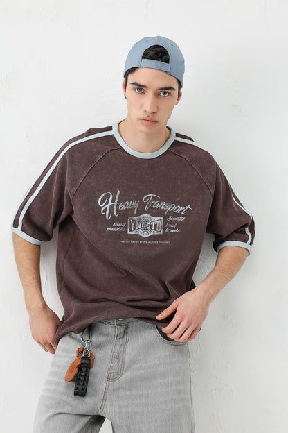 T-SHIRT WASHED REGLAN KOL