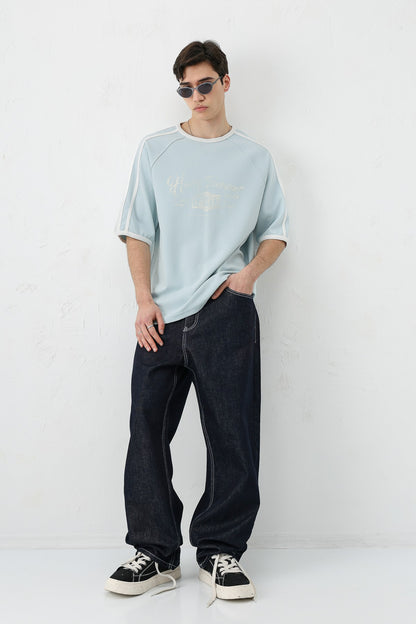 T-SHIRT WASHED REGLAN KOL