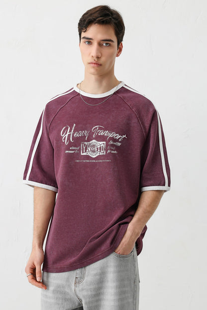 T-SHIRT WASHED REGLAN KOL