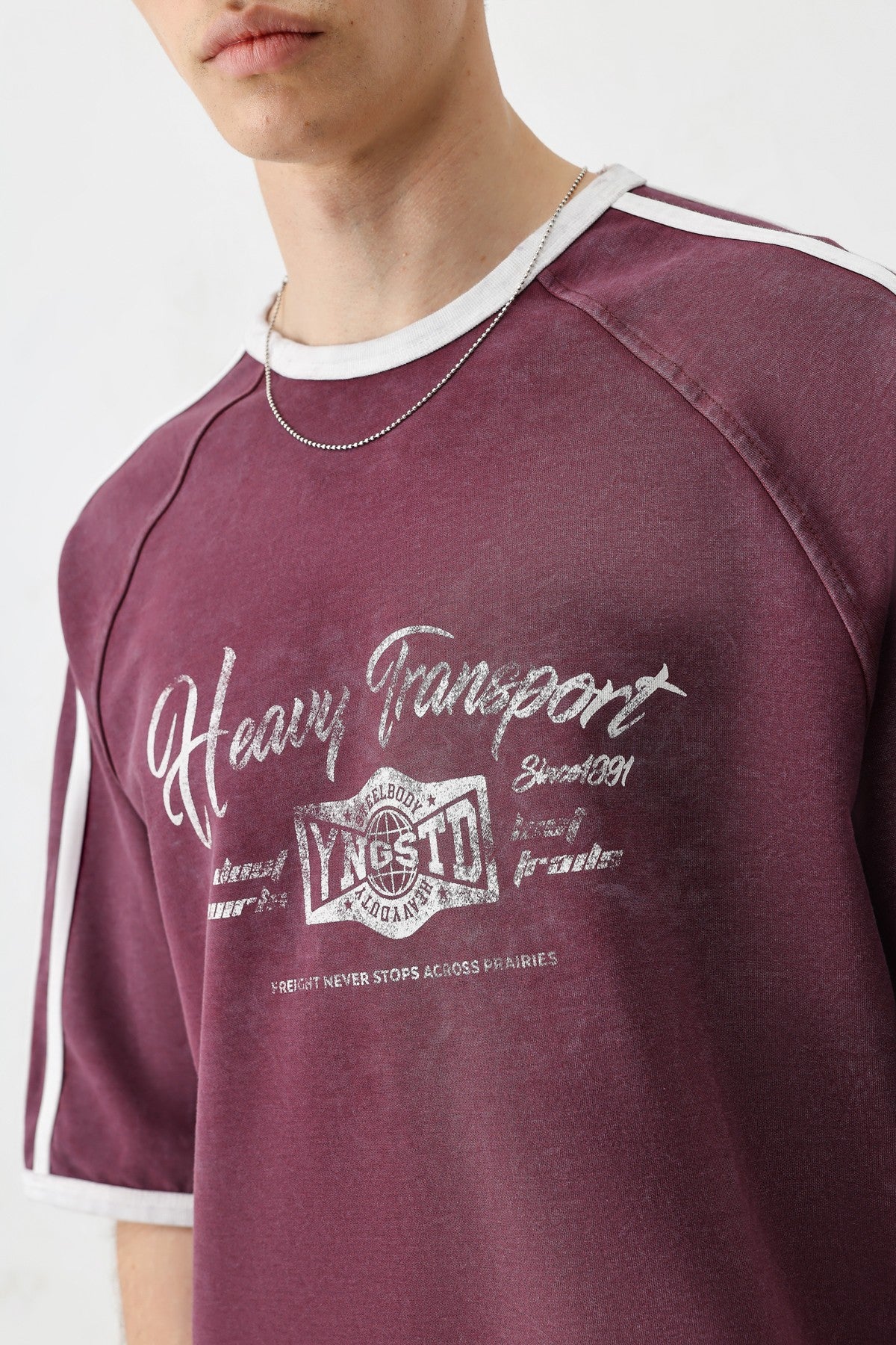 T-SHIRT WASHED REGLAN KOL