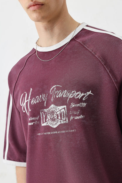 T-SHIRT WASHED REGLAN KOL