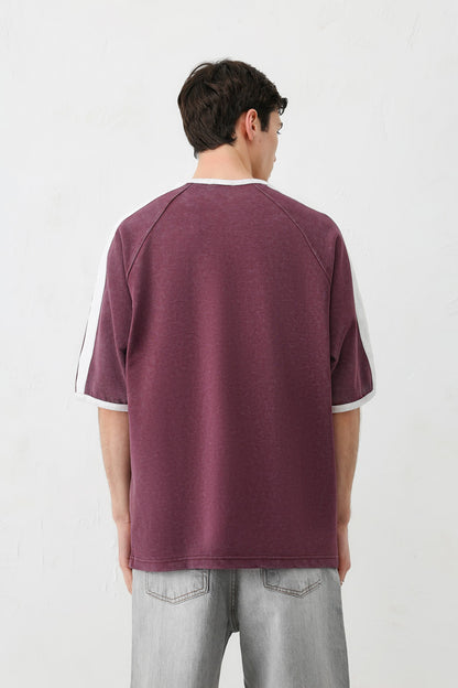 T-SHIRT WASHED REGLAN KOL