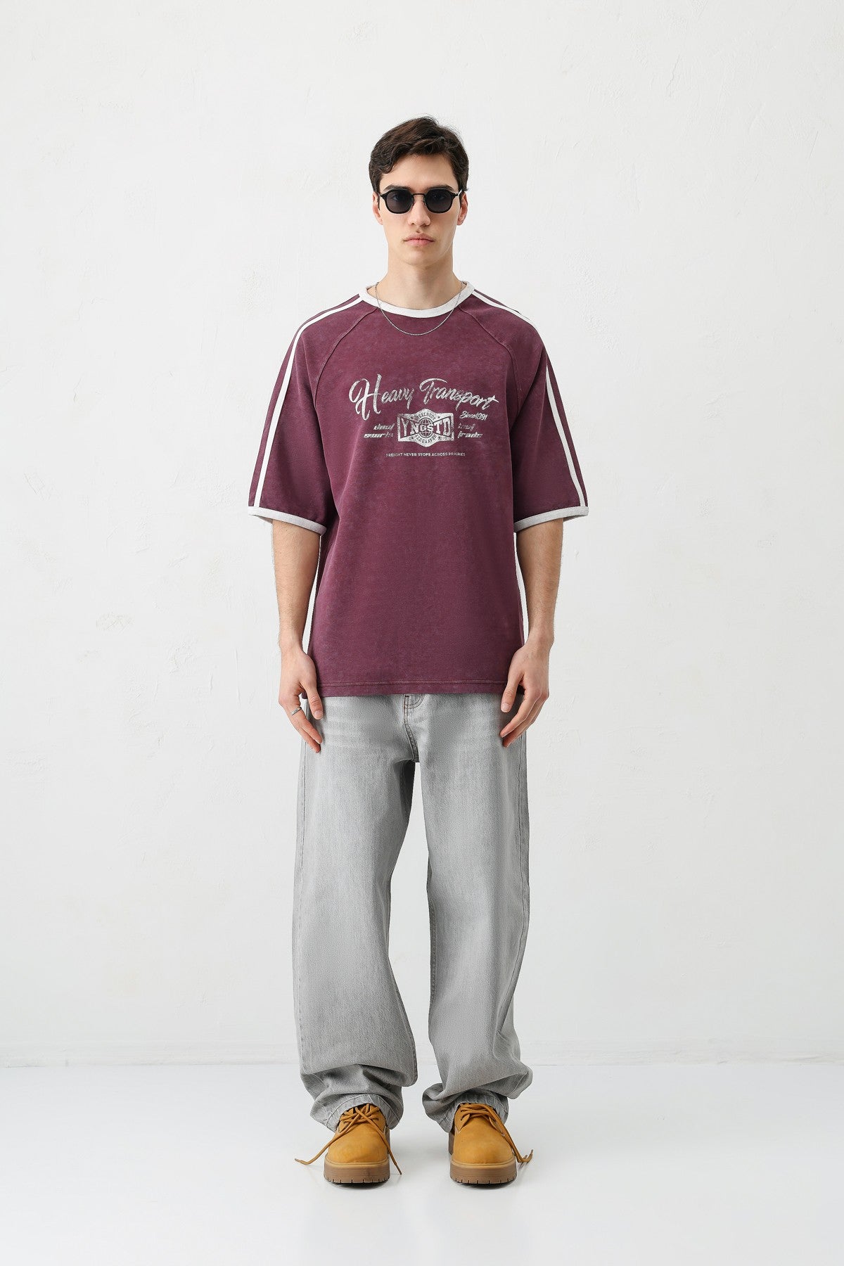 T-SHIRT WASHED REGLAN KOL