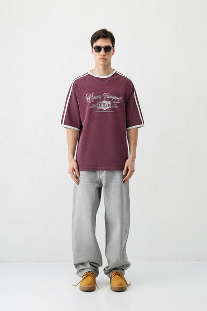 T-SHIRT WASHED REGLAN KOL