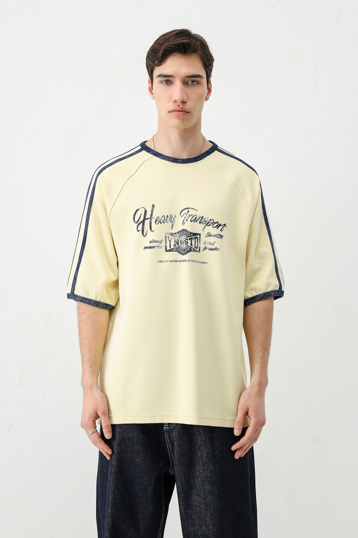 T-SHIRT WASHED REGLAN KOL