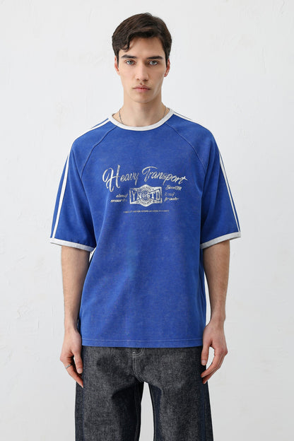 T-SHIRT WASHED REGLAN KOL