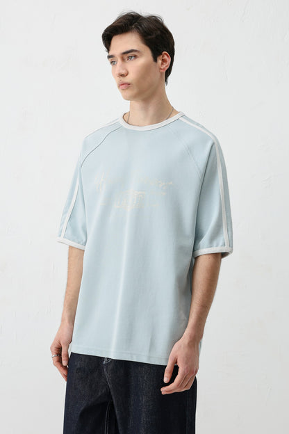 T-SHIRT WASHED REGLAN KOL