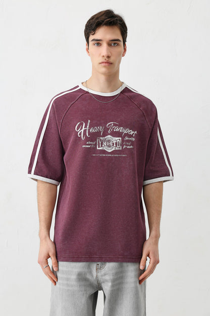 T-SHIRT WASHED REGLAN KOL