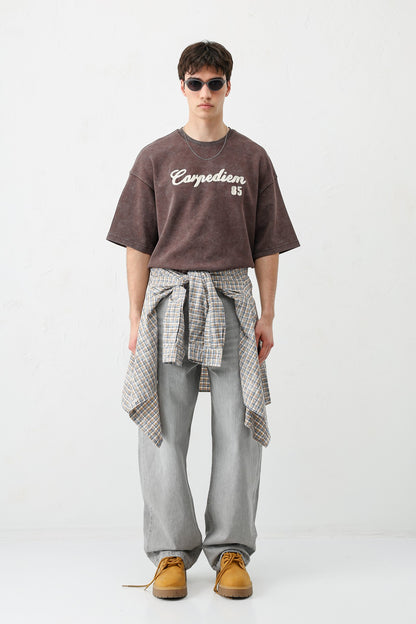 T-SHIRT WASHWD OVERSIZE