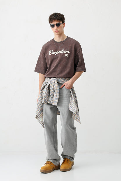T-SHIRT WASHWD OVERSIZE