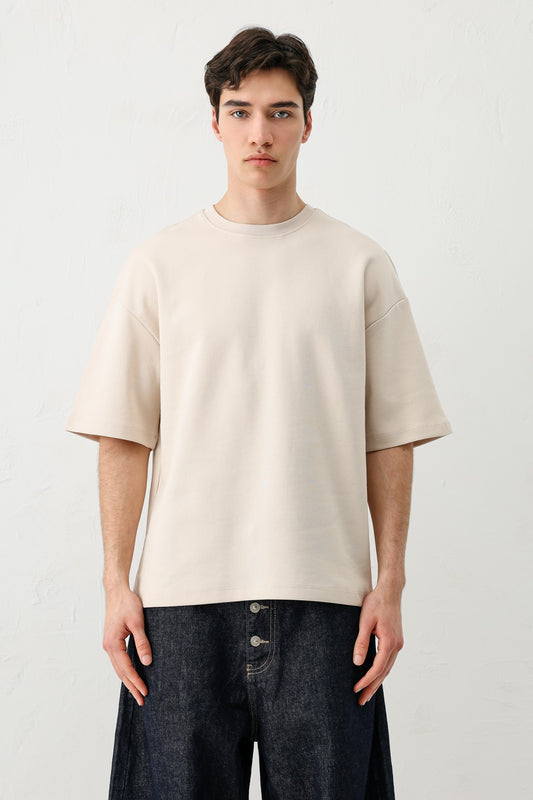 Kısa Kollu Boxy Fit Tişört
