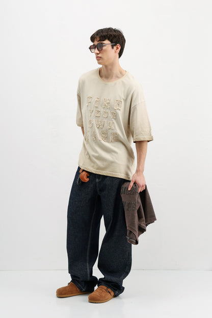 Oversize Baskılı Tişört
