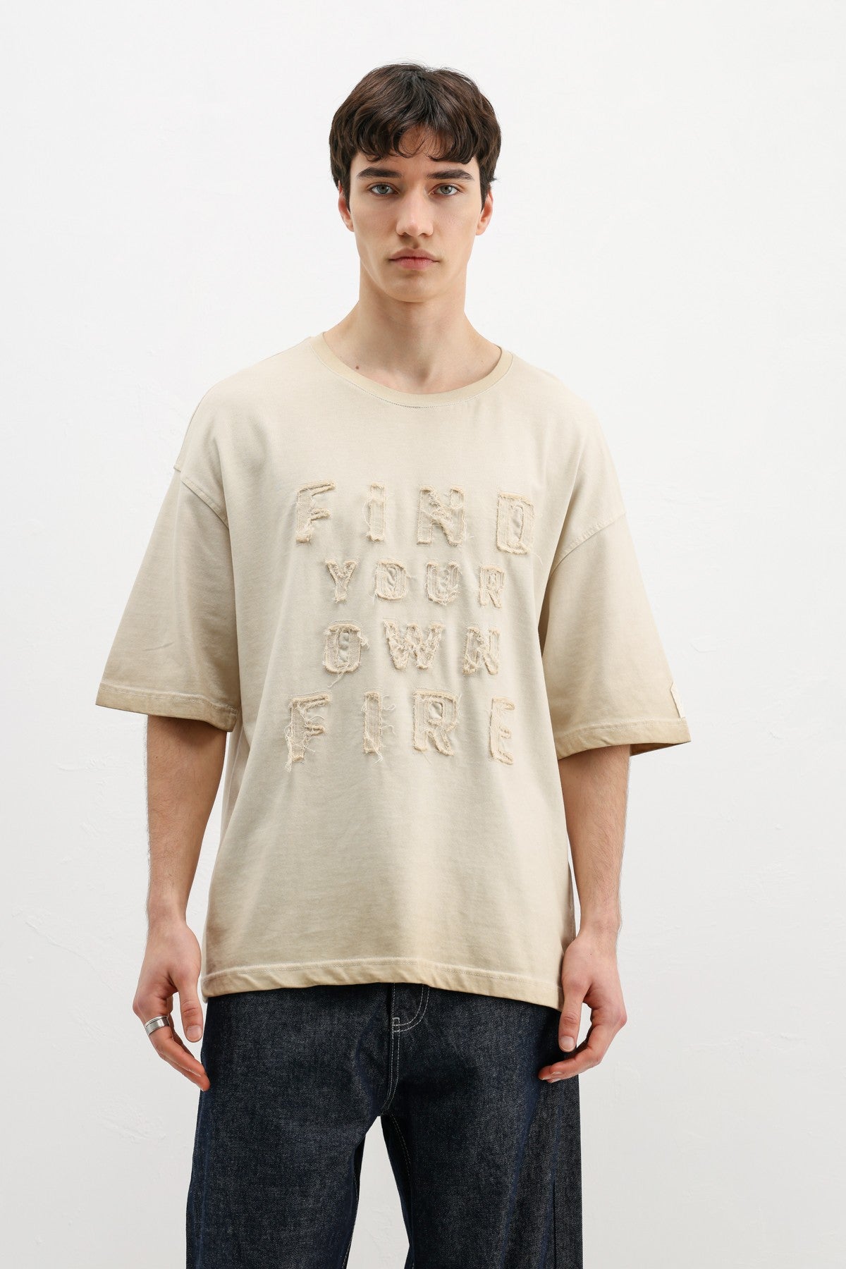Oversize Baskılı Tişört