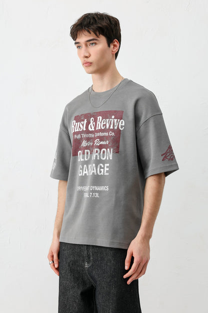 Oversize Baskılı Tişört
