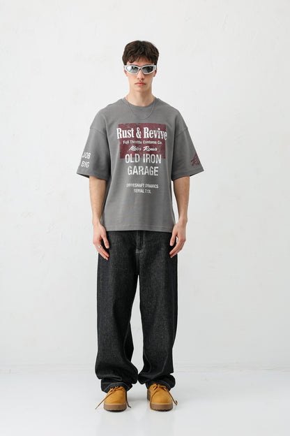 Oversize Baskılı Tişört