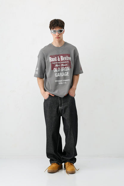 Oversize Baskılı Tişört