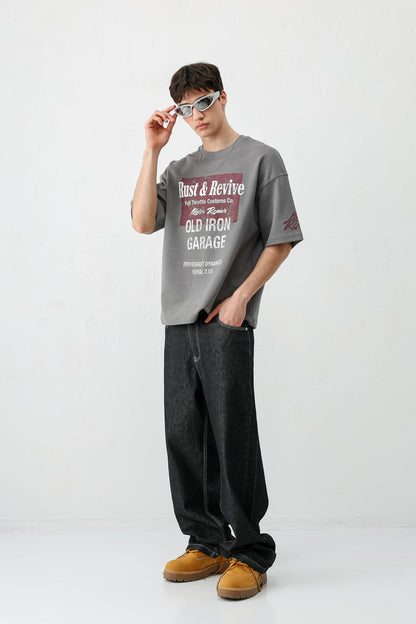 Oversize Baskılı Tişört