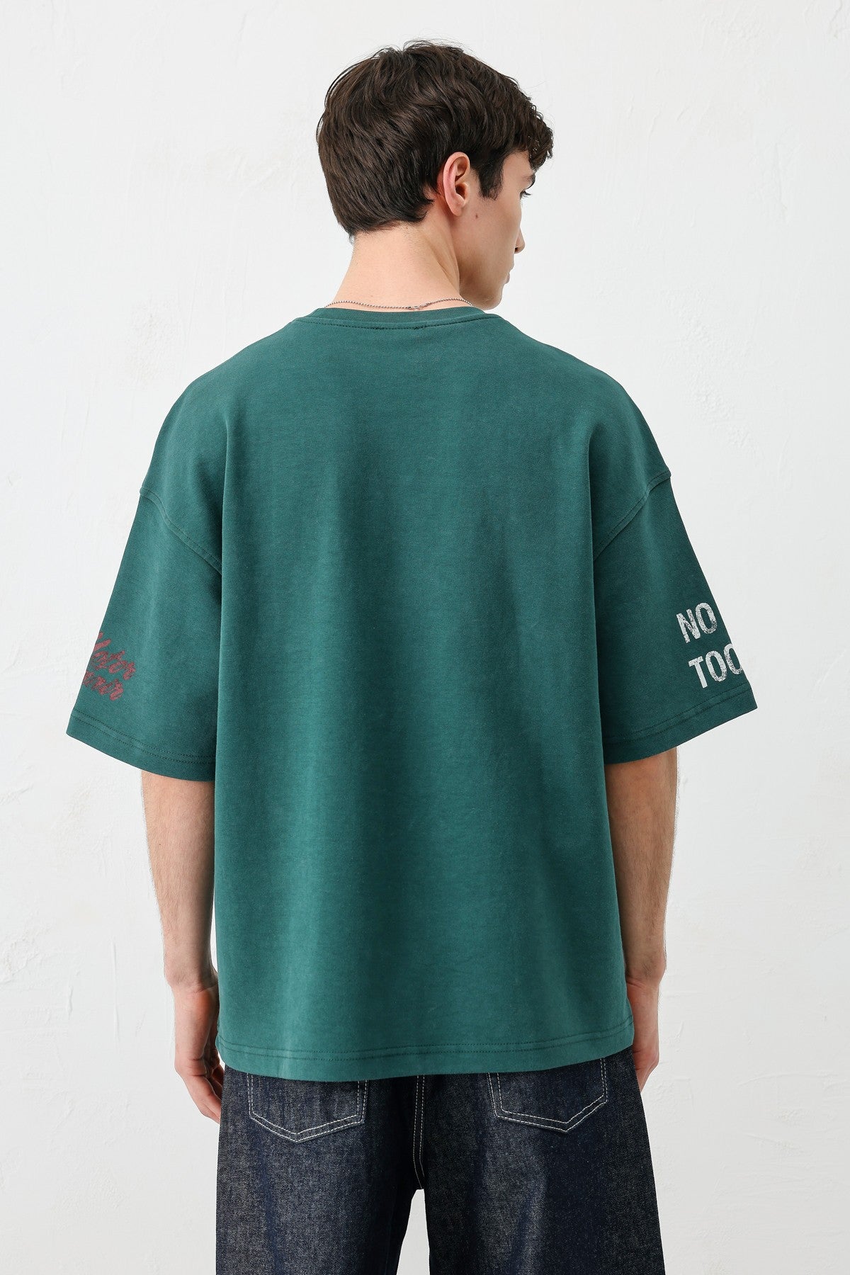 Oversize Baskılı Tişört Neft