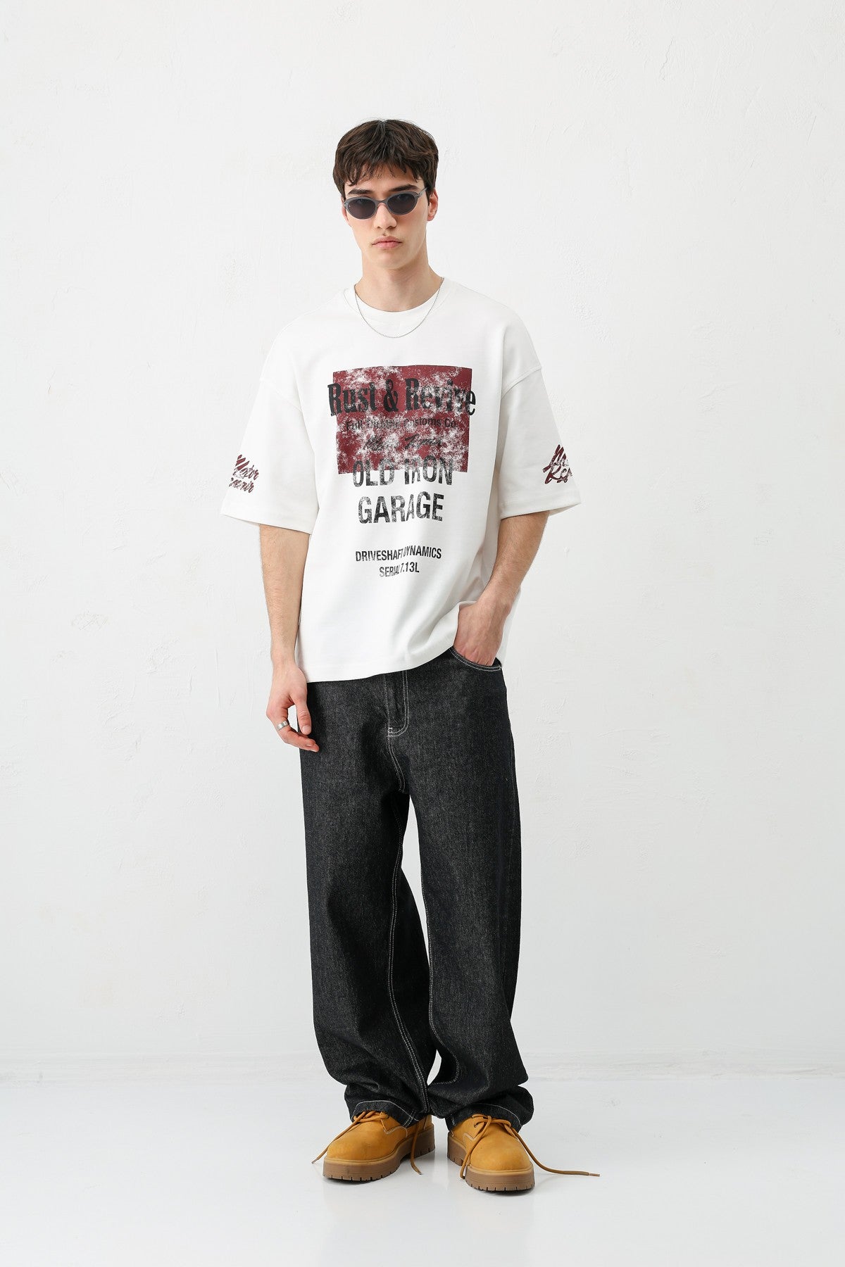 Oversize Baskılı Tişört