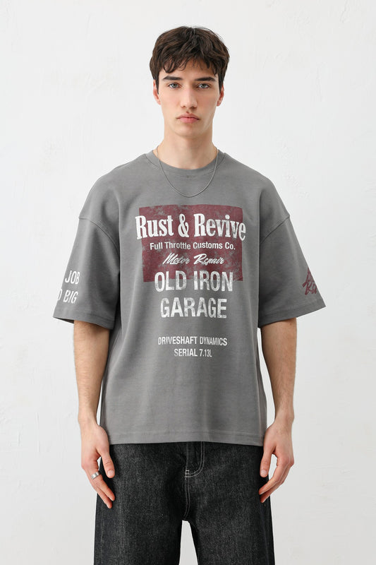 Oversize Baskılı Tişört