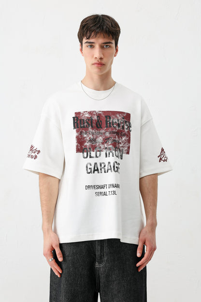 Oversize Baskılı Tişört
