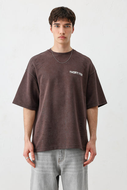 Baskılı Oversize Tişört