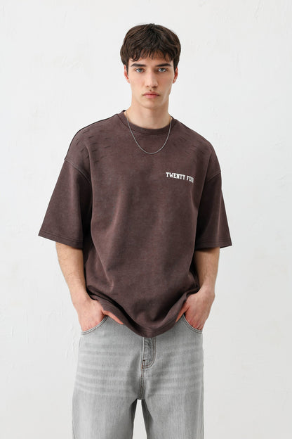 Baskılı Oversize Tişört