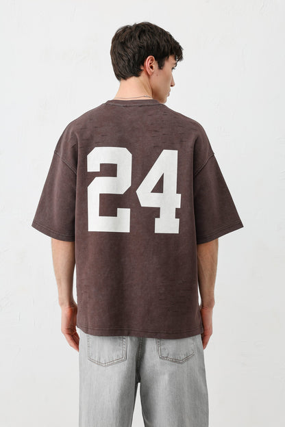 Baskılı Oversize Tişört
