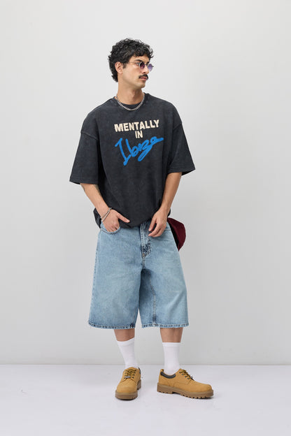 Oversize İbiza Baskılı Tİşört