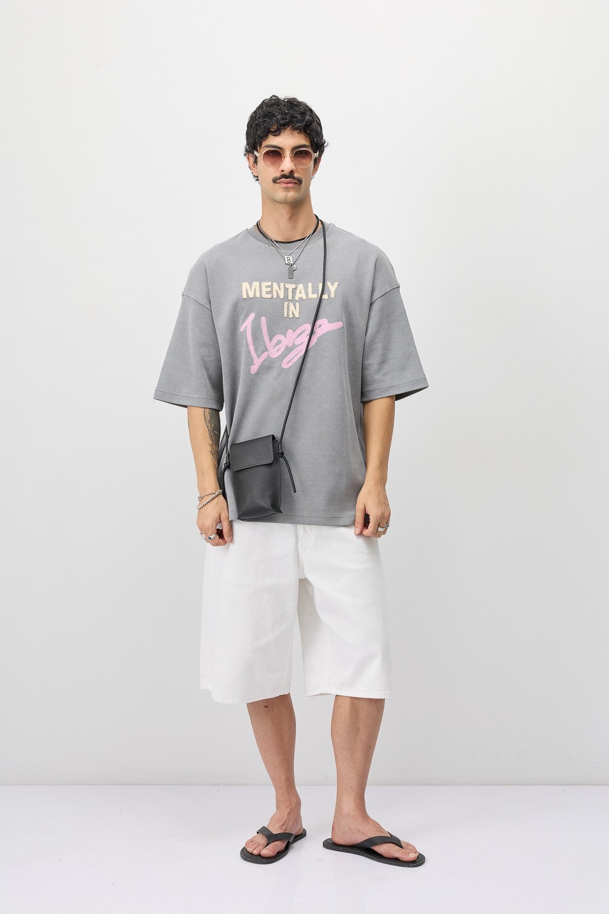 Oversize İbiza Baskılı Tİşört
