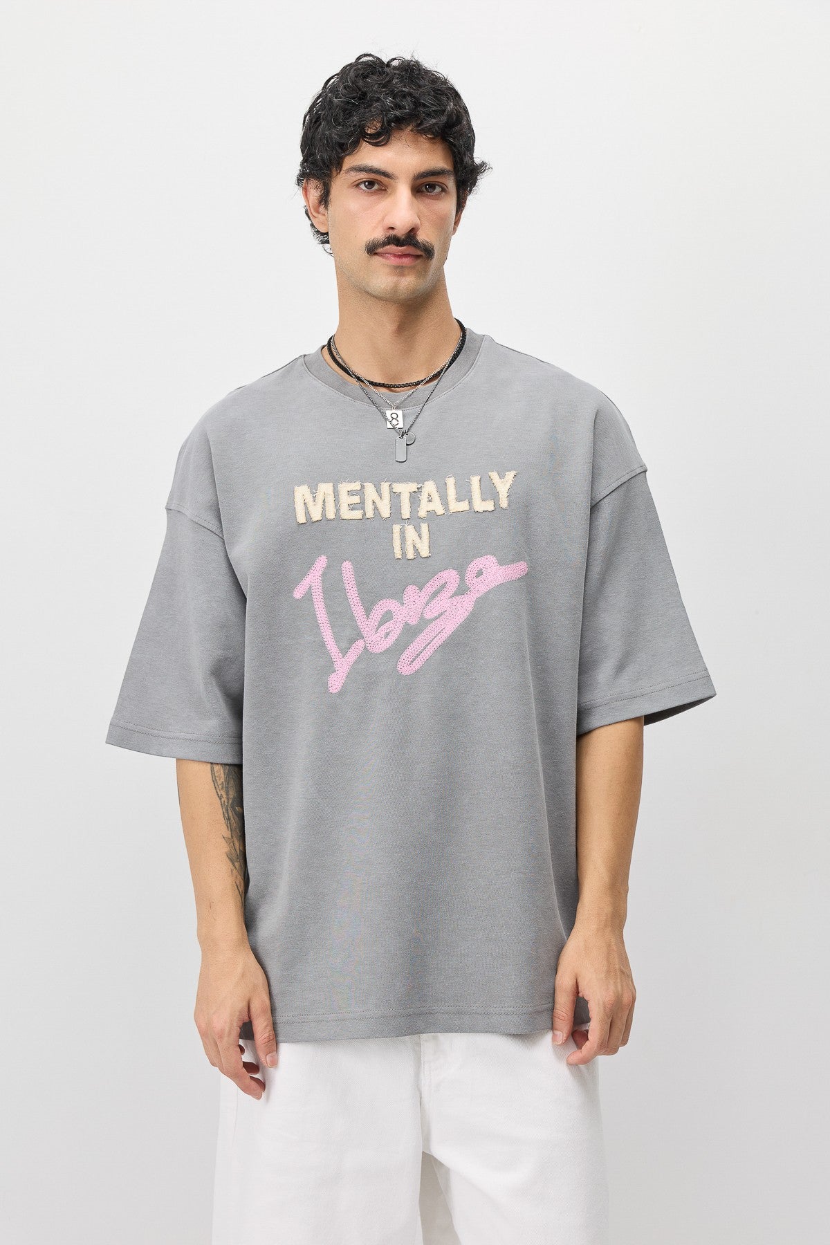 Oversize İbiza Baskılı Tİşört