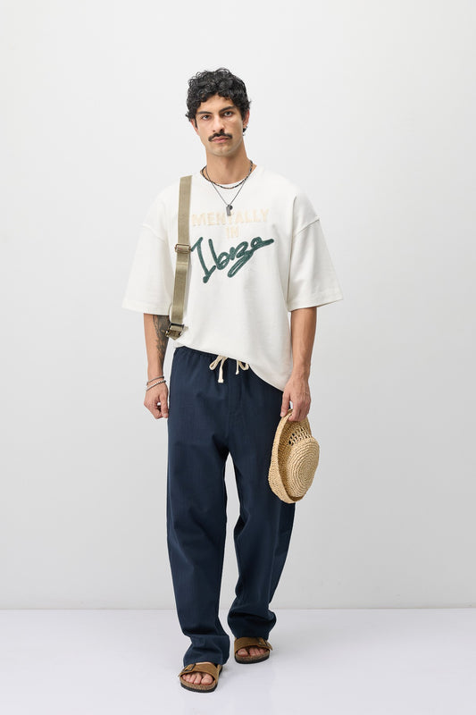 Oversize İbiza Baskılı Tİşört