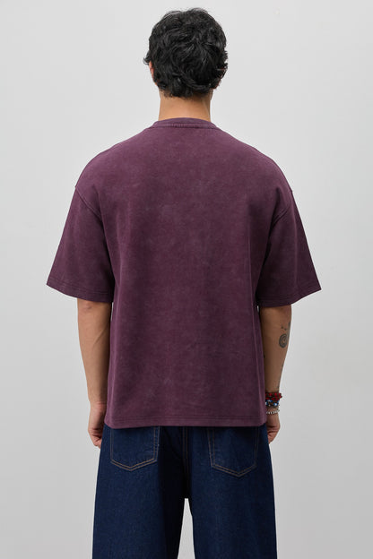 Oversize Yazı ve Sayı Baskılı Tİşört