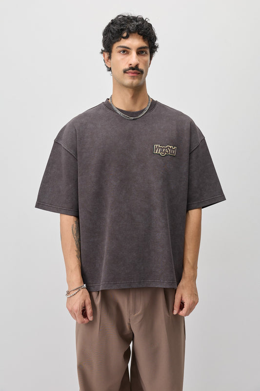 Oversize Etiket Baskılı Tİşört