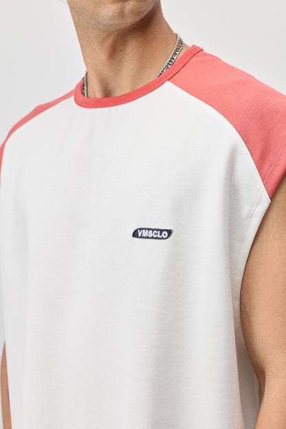 Oversize Arka Baskılı Kolsuz Tişört