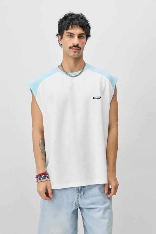 Oversize Arka Baskılı Kolsuz Tişört