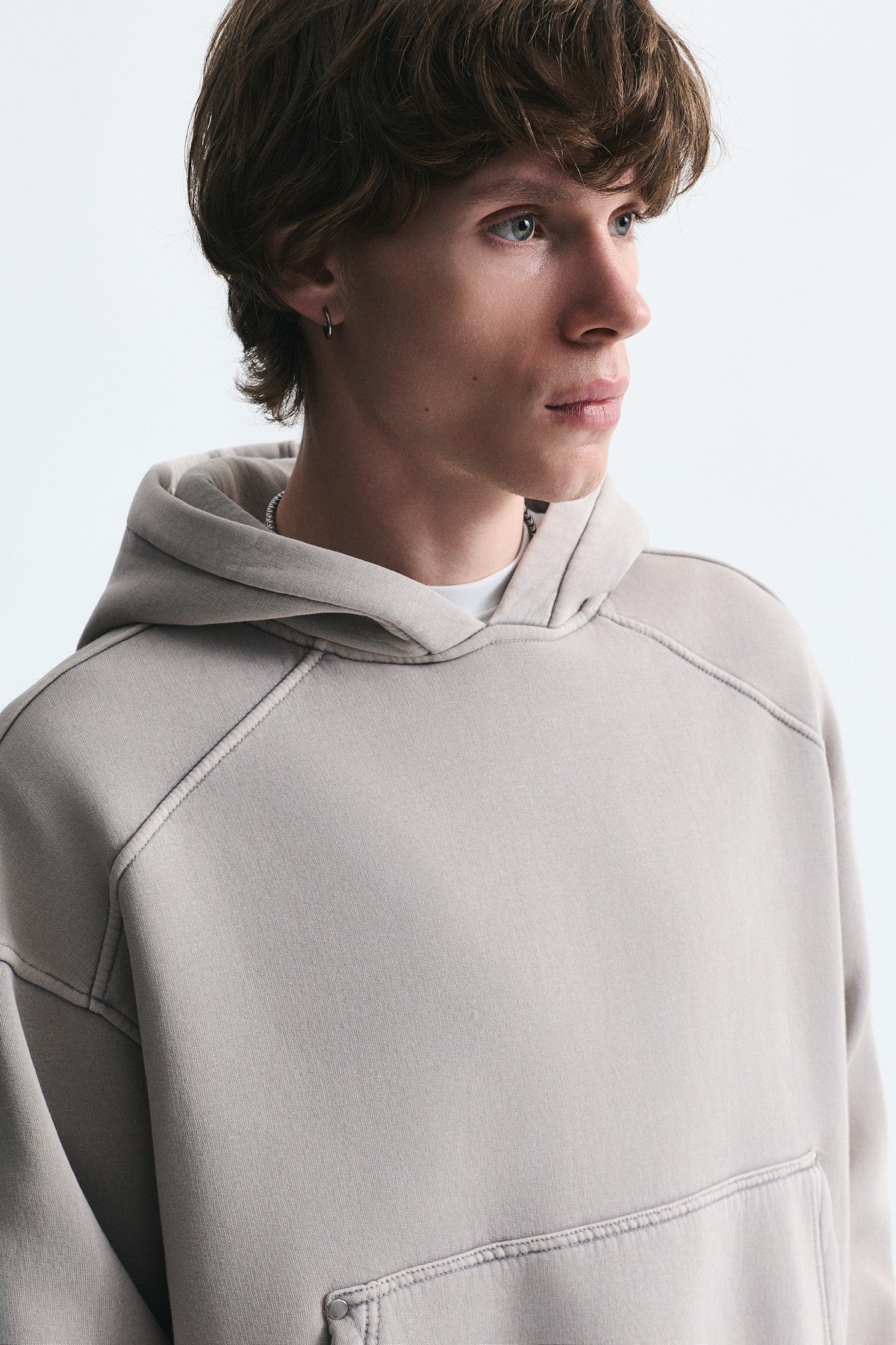 Boxy Fit Kemerli Sweatshirt