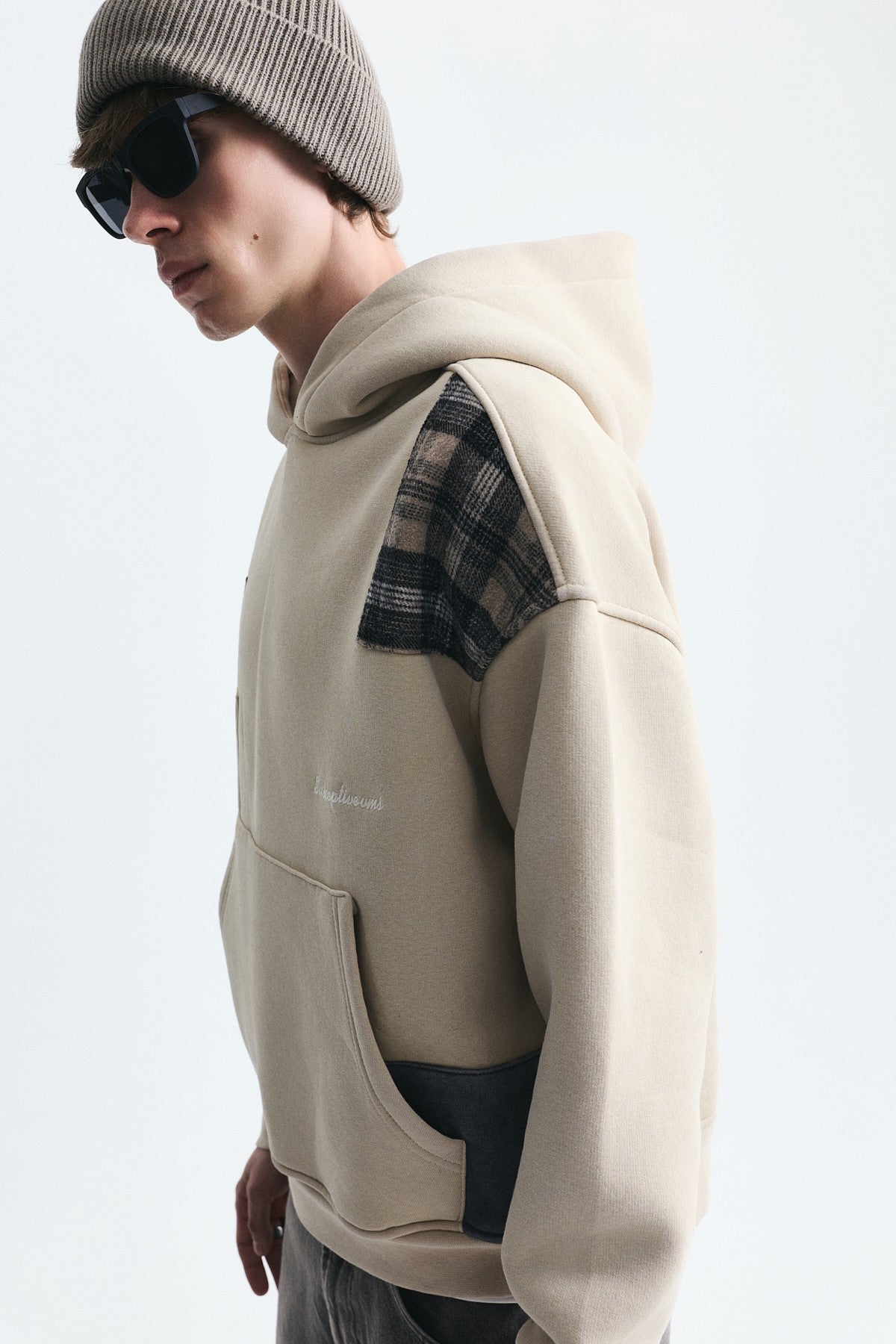 Boxy Fit Yama Detaylı Sweatshirt
